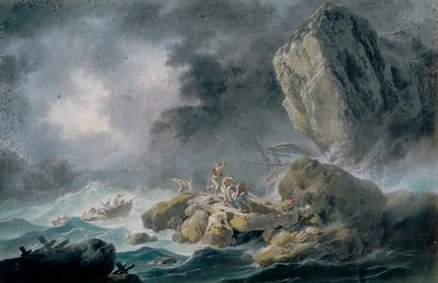 Tempête et naufrages - Jean Baptiste Pillement