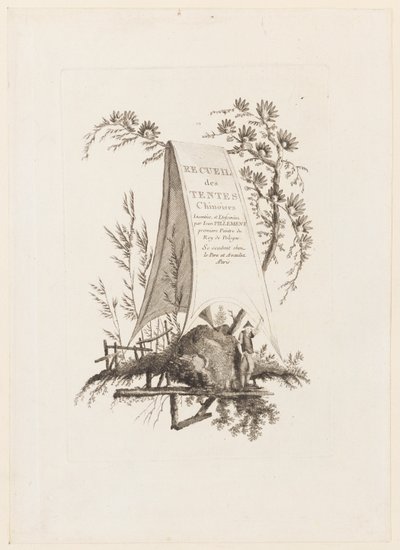Page de titre, de "Recueil des Tentes Chinoises" - Jean Baptiste Pillement