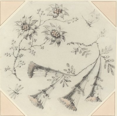 Fleurs de trompette et marguerites - Jean Baptiste Pillement