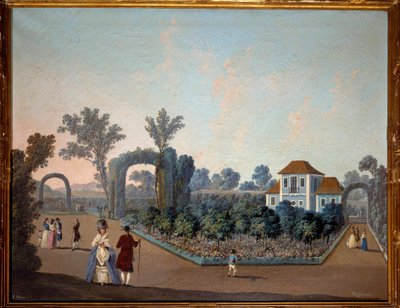 Vue des jardins de Benfica à Lisbonne en 1785 - Jean Baptiste Pillement