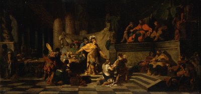 Énée offrant des présents au roi Latinus et lui demandant la main de sa fille, 1778 - Jean Baptiste Regnault