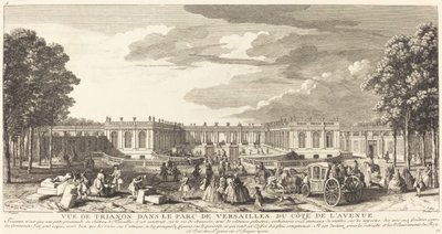 Vue de Trianon dans le parc de Versailles du côté de l