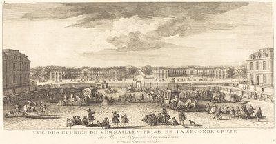 Vue des Écuries de Versailles prise de la seconde grille - Jean Baptiste Rigaud
