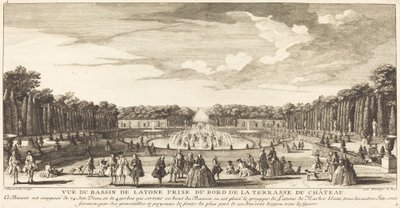 Vue du Bassin de Latone prise du bord de la terrasse du château - Jean Baptiste Rigaud