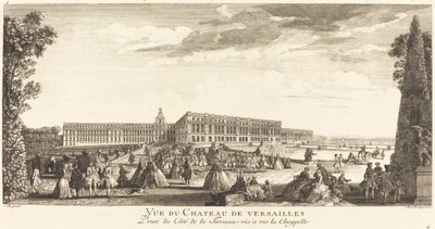 Vue du Château de Versailles prise du côté de la terrasse vis-à-vis la chapelle - Jean Baptiste Rigaud