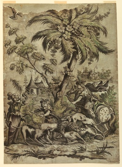 Chasse au lion - Jean Baptiste Scotin I