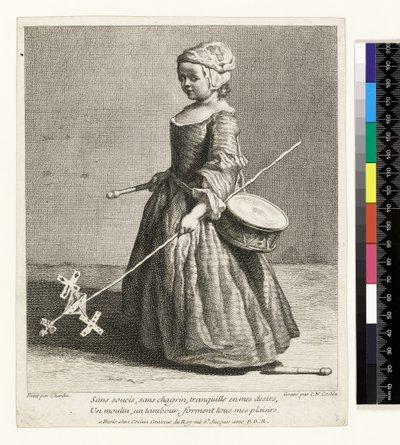 Le Jeune Soldat, gravé par Charles Nicolas Cochin I (1688-1754) 1738 - Jean Baptiste Simeon (after) Chardin