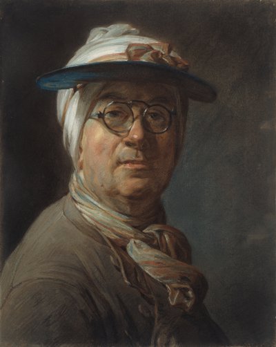 Autoportrait à la visière - Jean Baptiste Simeon Chardin