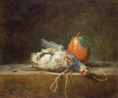 Nature morte avec perdrix et poire, 1748 - Jean Baptiste Simeon Chardin