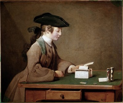 La Maison de Cartes - Jean Baptiste Simeon Chardin