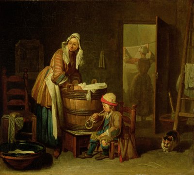 La Blanchisseuse - Jean Baptiste Simeon Chardin