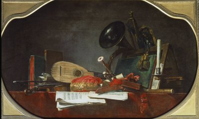 Les attributs de la musique Nature morte - Jean Baptiste Simeon Chardin