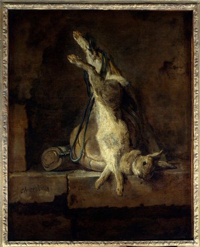 Le lapin mort et les accessoires de chasse - Jean Baptiste Simeon Chardin