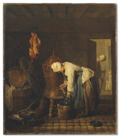 Français :  La fontaine
Allemand : Der Brunnen - Jean Baptiste Simeon Chardin