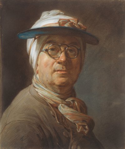 Autoportrait à la visière - Jean Baptiste Simeon Chardin