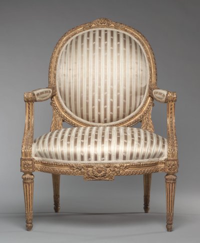 Fauteuil, vers 1765 (bois sculpté et doré) - Jean Baptiste Tilliard