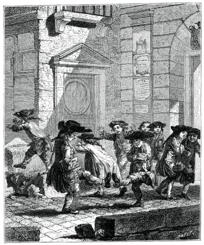 Sortie du collège, 1885 - Jean Baptiste Tilliard