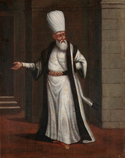 Le Janissaire Aga, commandant en chef des janissaires - Jean Baptiste Vanmour (workshop of)