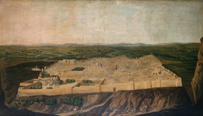 Vue panoramique de Jérusalem - Jean Baptiste Vanmour