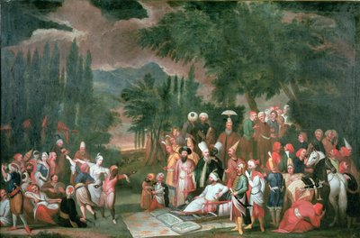 Une Partie de Chasse Turque avec le Sultan Ahmed III - Jean Baptiste Vanmour