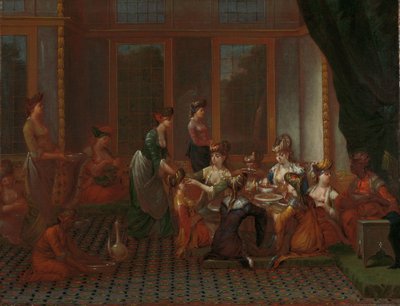 Banquet de femmes turques distinguées - Jean Baptiste Vanmour