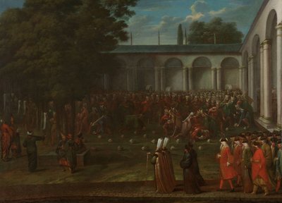 Cornelis Calkoen en Route pour son Audience avec le Sultan Ahmed III - Jean Baptiste Vanmour