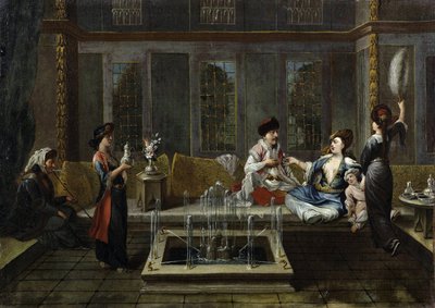La conversation - Jean Baptiste Vanmour