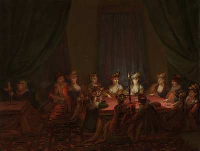 Groupe arménien jouant aux cartes - Jean Baptiste Vanmour