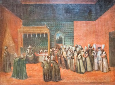 Le sultan Ahmed III recevant un ambassadeur européen, vers 1725 - Jean Baptiste Vanmour