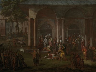 Le meurtre de Patrona Halil et de ses compagnons rebelles - Jean Baptiste Vanmour