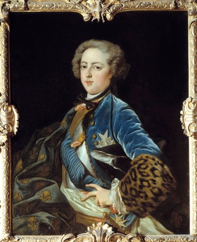 Portrait de Louis XV (1710-1774), Roi de France. Peinture de Jean Baptiste Van Loo (1684 - 1745) - Jean Baptiste van Loo