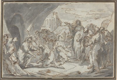 La résurrection de Lazare - Jean Baptiste van Loo