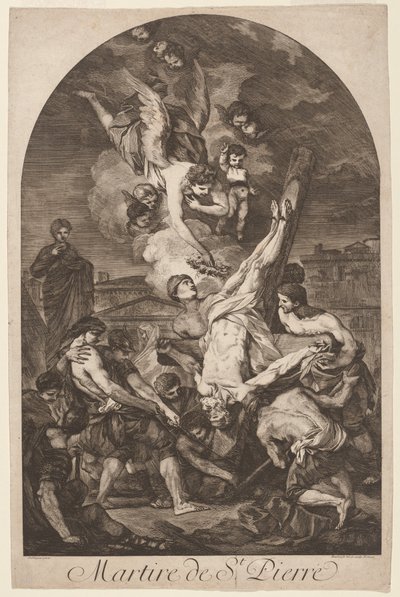 Le martyre de Saint Pierre - Jean Barbault