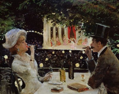 Dîner aux Ambassadeurs, vers 1880 - Jean Beraud