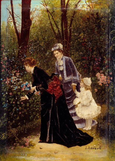Dans le jardin - Jean Beraud