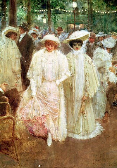Les Jardins de Paris, ou Les Beautés de la Nuit, 1905 (détail) - Jean Beraud