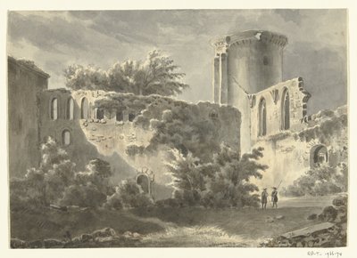 Vue sur la cour intérieure du Château de Botwel - Jean Bernard