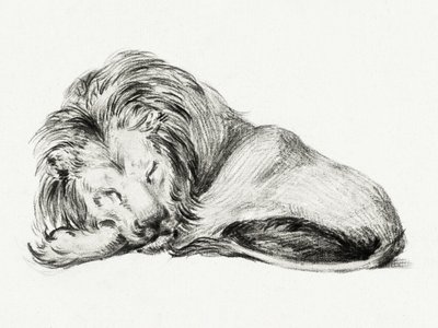 Le lion couché - Jean Bernard