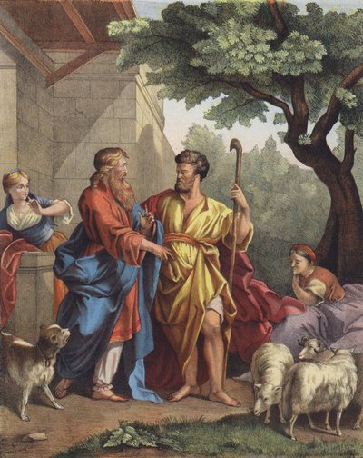 Alliance de Jacob et Laban - Jean Bernard after Restout
