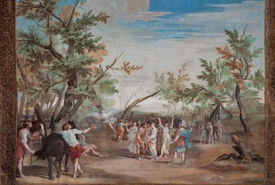 Un des quarante et un panneaux avec des scènes - Jean Boulanger