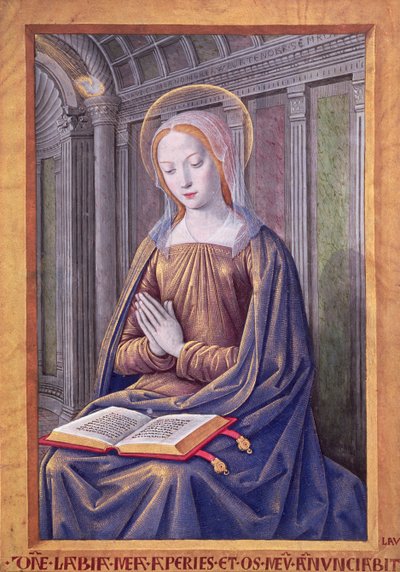 La Vierge recevant l