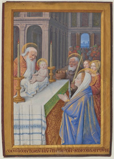 Die Darstellung im Tempel - Jean Bourdichon