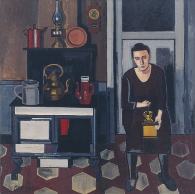 Femme dans une cuisine - Jean Brusselmans