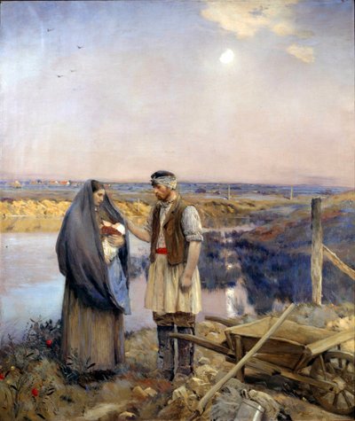 Le jour fait une famille paysanne - Jean Charles Cazin