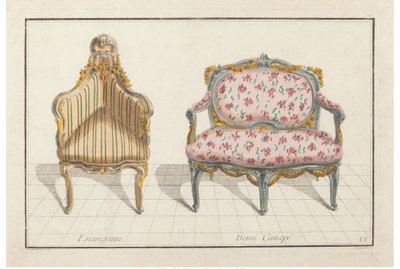 Encoignure, Demi Canapé. Nouvelle Iconologie Historique ou Attributs Hiéroglyphiques, c.1768 - Jean Charles Delafosse