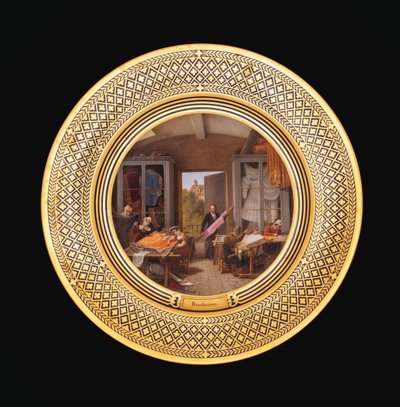 Brodeuse, vers 1820-35 - Jean Charles Develly