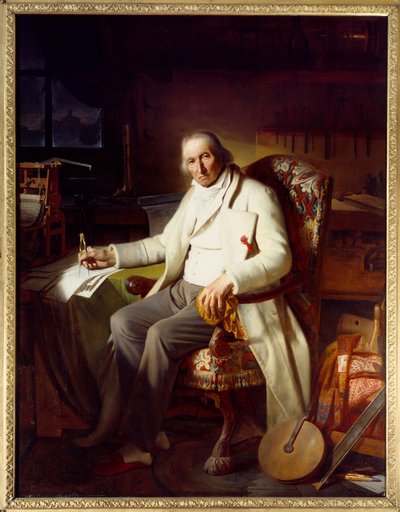 Portrait de Joseph Marie Jacquard (1751-1834) inventeur de la machine à tisser - Jean Claude Bonnefond