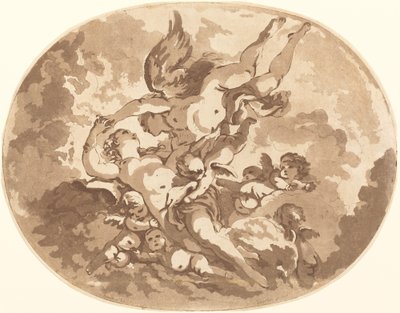 Éros et Psyché - Jean Claude Richard, Abbé de Saint Non after François Boucher