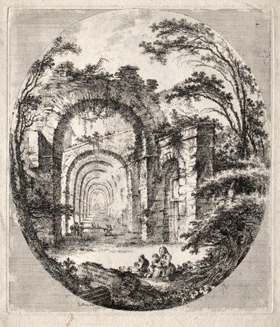Ruines anciennes - Jean Claude Richard de Saint Non
