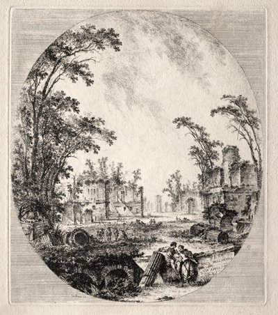 Partie de la vieille voie Appienne - Jean Claude Richard de Saint Non
